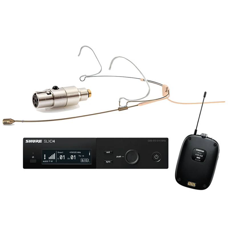 Shure SLXD DPA 4488 beige Headset Microphone Funkmikrofon von Shure