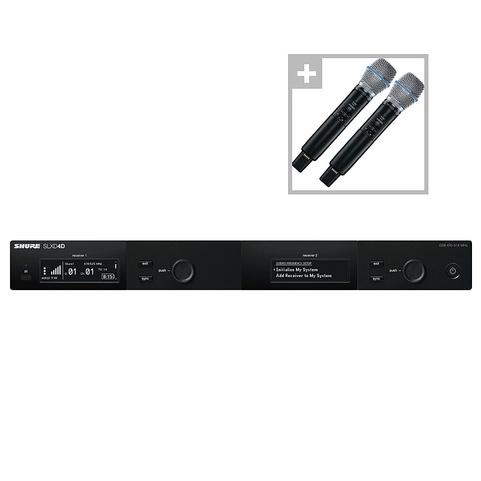 Shure SLXD24DE/B87 S50 Funkmikrofon Shure SLXD24DE/B87 S50 Funkmikrofon von Shure