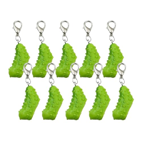 Shurhome 10 realistische, schöne Gurken-Schlüsselanhänger, dekoratives Mode-Accessoire für den täglichen Gebrauch und besondere Anlässe Shurhome 10 realistische, schöne Gurken-Schlüsselanhänger, dekoratives Mode-Accessoire für den täglichen Gebrauch und besondere Anlässe von Shurhome