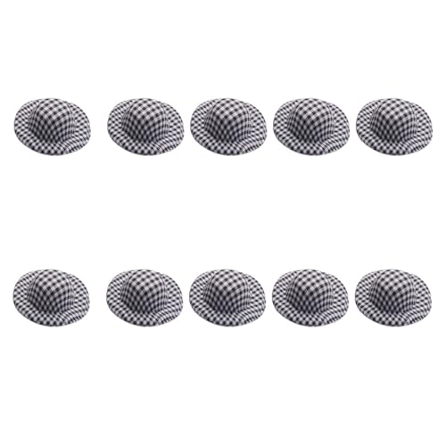 Shurhome 10 x unlackierter weicher Stoffhut, 5,8 cm, unlackiert, für Kinder, Erwachsene, handgefertigt, Kunstprojekt, Handwerk, Nähzubehör, Huttyp kompatibel von Shurhome