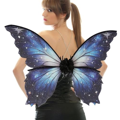 Feenflügel für Frauen, Feenflügel – Schmetterlingskostüm für Rollenspiele – Feenflügel für Erwachsene und Mädchen, Schmetterlingskostüm, Schmetterlingsflügel Cosplay für Halloween von Shurzzesj