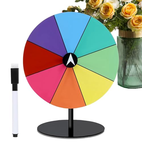 Shurzzesj Preisrad | Drehbares Glücksrad mit Ständer | trocken abwischbar, bunt, Spielkreisel für Abschlussfeier, Einweihung, Neujahr, Hochzeit, Karneval, Party Shurzzesj Preisrad | Drehbares Glücksrad mit Ständer | trocken abwischbar, bunt, Spielkreisel für Abschlussfeier, Einweihung, Neujahr, Hochzeit, Karneval, Party von Shurzzesj