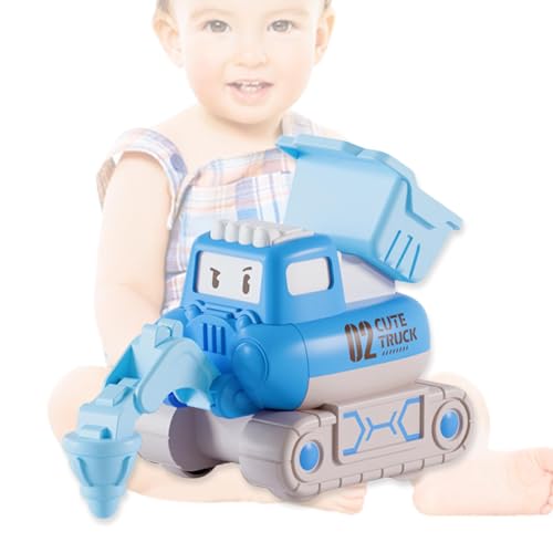 Shurzzesj Reibungsbetriebene Autos, Lustige Push-and-Go-Autos, Kleine Bauautos, interaktives Kinderspielzeug für Mädchen, Kinder, Weihnachten ab 3 Jahren von Shurzzesj