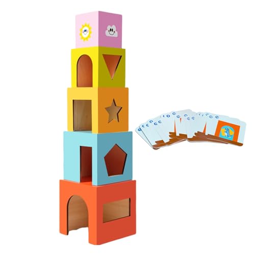 Sortierform-Puzzle, Farbsortierspiel,3D-Puzzle-Bausteine ​​ | Spielzeug für Feinmotorik, Farbanpassungsspiel für Kleinkinder, Sortierspielzeug, Bauset für Jungen und Mädchen von Shxupjn
