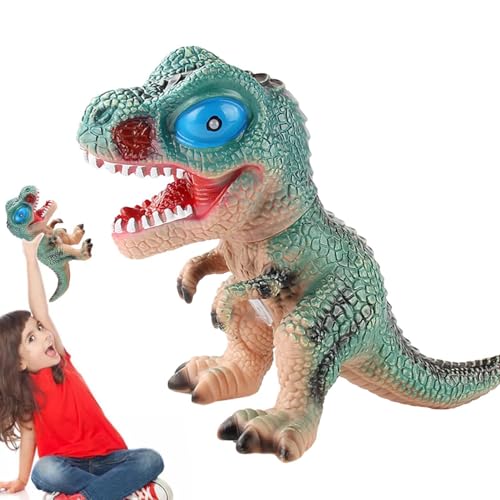 Weiches Dinosaurierspielzeug, Sound-Dinosaurierspielzeug,Realistisches quietschendes Gummi-Dinosaurierspielzeug mit Sound | Fallsicheres Dinosaurierspielzeug für Dinosaurier-Partygeschenke und Weihnac von Shxupjn