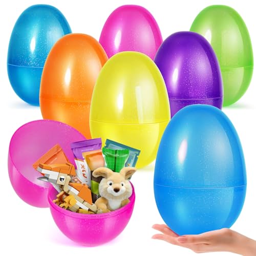 ShyLizard Jumbo-Ostereier, 25,4 cm, groß, Kunststoff, leer, befüllbar, Jumbo-Ostereier, Großpackung für Osterkorbfüller, Jagd, Partygeschenk, 12 Stück ShyLizard Jumbo-Ostereier, 25,4 cm, groß, Kunststoff, leer, befüllbar, Jumbo-Ostereier, Großpackung für Osterkorbfüller, Jagd, Partygeschenk, 12 Stück von ShyLizard