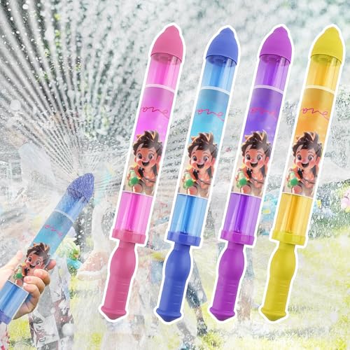 Shyllin Feuerwerk Wasserpistole Spielzeug, Romantische Feuerwerk Water Squirter, Wassersprühspielzeug, Wasserpistolen for Baden,Pool, Party, Strand und Spielplatz (4pcs) von Shyllin