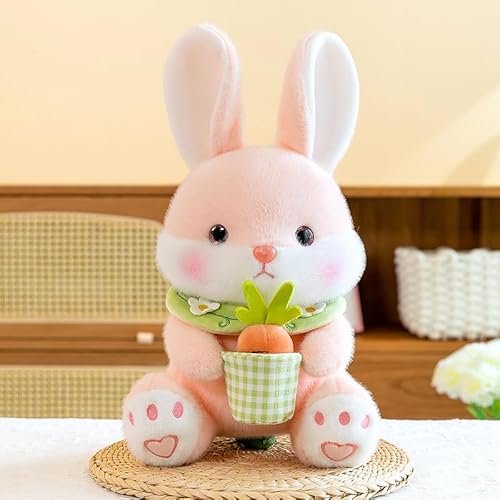 Shyllin Kuscheltier Hase, Osterhase Plüschtier, Kuscheltier Baby mit Karotte, Stofftier Bunny Hasen, Stofftier Plüsch Hase, Geschenk Kinder Spielzeug Mädchen Jungen Geburtstag Weihnachten Ostern-Rosa Shyllin Kuscheltier Hase, Osterhase Plüschtier, Kuscheltier Baby mit Karotte, Stofftier Bunny Hasen, Stofftier Plüsch Hase, Geschenk Kinder Spielzeug Mädchen Jungen Geburtstag Weihnachten Ostern-Rosa von Shyllin