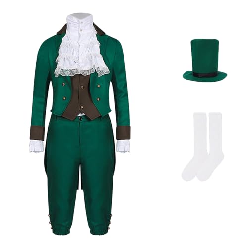 80er Jahre Outfit Männer Vintage Steampunk Herren-Jacken Hosen Zylinder Hut Socken Partys St. Patricks Day Faschingskostüme Cosplay Tailliert Kostüme Anzug Mantel Sakko Jackett Frack Uniformen 80er Jahre Outfit Männer Vintage Steampunk Herren-Jacken Hosen Zylinder Hut Socken Partys St. Patricks Day Faschingskostüme Cosplay Tailliert Kostüme Anzug Mantel Sakko Jackett Frack Uniformen von Shznruwy