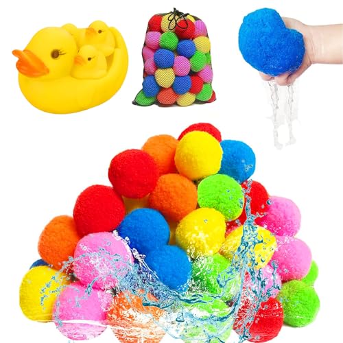 Kiddospace Reusable Water Sponge Balls,Reusable Water Sponge Balls for, Kiddo Space Water Sponges for Water Games,for Pool Parties, Beach Days, Or Backyard Battles,Will Not Crack (30) von SiQiYu