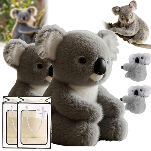 Koaly - The Koaly Emotional Healing on Demand,Ultra-Soft Koalys Ai Plush Mimics The Matural Movements Like a Real Koala,Washable Sensory Comfort,Loneliness Relief (2pcs) von SiQiYu