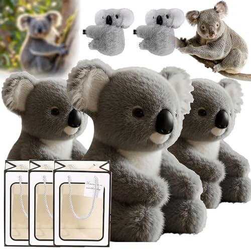 Koaly - The Koaly Emotional Healing on Demand,Ultra-Soft Koalys Ai Plush Mimics The Matural Movements Like a Real Koala,Washable Sensory Comfort,Loneliness Relief (3pcs) von SiQiYu