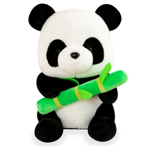 SiSfeL 25cm Panda Kuscheltier, Cartoon Plüsch Spielzeug, Pandabär Kuscheltier Plüsch, Plüschtier Panda Kuscheltier, Puppe Panda Mädchen Plüschtier Nackenkissen Kinder Anime Plüschtier von SiSfeL