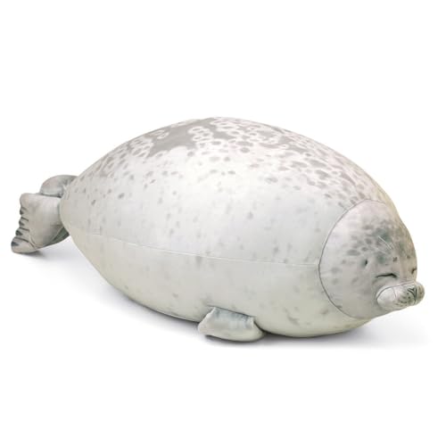 SiSfeL Seal Plush Toy, 30cm Kuscheltier Seal Plüschtier, Cute Plush Seal Pillow, Geschenk für Kinder Mädchen Jungen, Seal Plüschtier Stofftier von SiSfeL