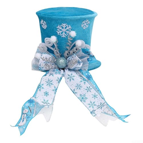 SiSinkal Weihnachtsbaumhut mit faltbarer Funktion, mit Süßigkeiten und Schleife für festliche Dekorationsbedürfnisse (Rosa) von SiSinkal