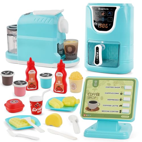 Küchengeräte Spielzeug Set, Heißluftfritteuse Spielzeug,Spielzeug Kasse & Kaffeemaschine Kinder,Realistisches Küchenzubehör Spielset,Sprechendes Musikalisches Kaochspielzeugset mit Farbwechselnden Küchengeräte Spielzeug Set, Heißluftfritteuse Spielzeug,Spielzeug Kasse & Kaffeemaschine Kinder,Realistisches Küchenzubehör Spielset,Sprechendes Musikalisches Kaochspielzeugset mit Farbwechselnden von Siairo