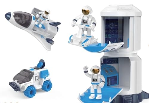 Siairo Space Shuttle Rakete Spielzeug für Kinder, Raumschiffspielzeug mit Licht- und Soundeffekten, Raumspielzeug mit Raumstation, Space Shuttle, Space Rove und Astronauten, Geschenk für Kinder Siairo Space Shuttle Rakete Spielzeug für Kinder, Raumschiffspielzeug mit Licht- und Soundeffekten, Raumspielzeug mit Raumstation, Space Shuttle, Space Rove und Astronauten, Geschenk für Kinder von Siairo