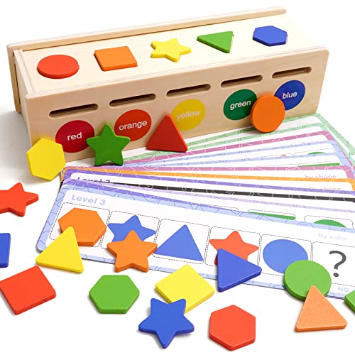 Sortierspiel Montessori Spielzeug mit Aufbewahrungsbox für 2 3 4 Jahre Farbsortierung & Stapeln Passende Spielzeuge Lernsortierspielzeug mit 25 geometrischen Blöcken und 12 Quiz-Karten für 2+ Kinder Sortierspiel Montessori Spielzeug mit Aufbewahrungsbox für 2 3 4 Jahre Farbsortierung & Stapeln Passende Spielzeuge Lernsortierspielzeug mit 25 geometrischen Blöcken und 12 Quiz-Karten für 2+ Kinder von Siairo