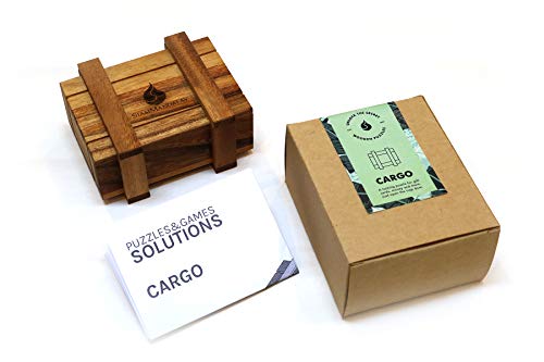 Cargo: Schatztruhe mit 1 Geheimfächern - Schatzkiste - Zauberkiste - Trickkiste - Denkspiel - Knobelspiel -Geschenktresor, tolle Verpackung für kleine Geschenke, Trickspiel von SiamMandalay