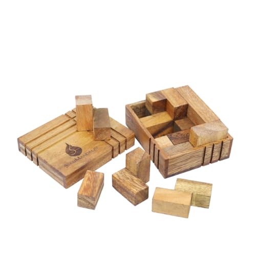 Challenge Box:Holz Knobelspiele 3D Magic Wooden 3D IQ Puzzle Holz Geduldspiel aus Holz Brain Teaser Puzzle Schwierige Holzspielzeug Gehirn Holzspiel Kreatives Denkspiel Logikspiele Challenge Box:Holz Knobelspiele 3D Magic Wooden 3D IQ Puzzle Holz Geduldspiel aus Holz Brain Teaser Puzzle Schwierige Holzspielzeug Gehirn Holzspiel Kreatives Denkspiel Logikspiele von SiamMandalay