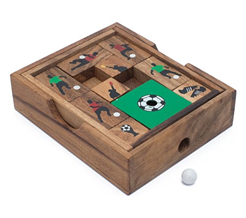 Fußball-Schiebespiel: Denkspiel - Knobelspiel - Geduldspiel aus Holz Knobelspiele für Erwachsene Geschicklichkeitsspiele Erwachsene Strategiespiel Logikspiel Brain Teaser Fußball-Schiebespiel: Denkspiel - Knobelspiel - Geduldspiel aus Holz Knobelspiele für Erwachsene Geschicklichkeitsspiele Erwachsene Strategiespiel Logikspiel Brain Teaser von SiamMandalay