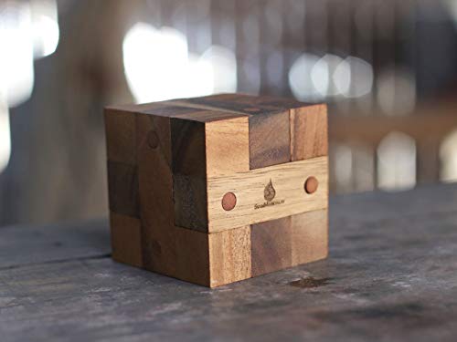 3D Holzpuzzle für Erwachsene - Handgefertigt von Handwerkern Holzlogikspiel Denkspiele Holz Perfektes Weihnachts- oder Geburtstagsgeschenk with Free SM Gift Box (Pictured) von SiamMandalay