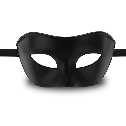 Sibba Halloween Maskerade-Maske für Herren venezianische Party-Ball-Masken Vintage Kostüm Karneval-Maske Weihnachten für Kostüm Cosplay Abschlussball Karneval Zubehör (Schwarz) von Sibba