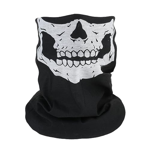 Sibba Motorrad Schädel Gesichtsmaske Gesichts Totenkopf Maske Face Shield für Motorradfahren Halloween Atmungsaktiv Hals Gaiter Kopfbedeckung Sturmhaube Bandana Halstuch Outdoor Fahrrad Ski Radfahren Sibba Motorrad Schädel Gesichtsmaske Gesichts Totenkopf Maske Face Shield für Motorradfahren Halloween Atmungsaktiv Hals Gaiter Kopfbedeckung Sturmhaube Bandana Halstuch Outdoor Fahrrad Ski Radfahren von Sibba