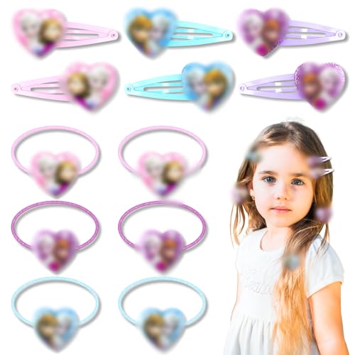 Haarspangen Mädchen, 12 Stück Haarschmuck Mädchen Set, Haarclips Mit Elastische Haarring Cartoon Mouse Geburtstagsdeko Kinder Haarschleifen Haarnadeln Geschenke Hair Clip Accessoires For The Girls von Sidesea