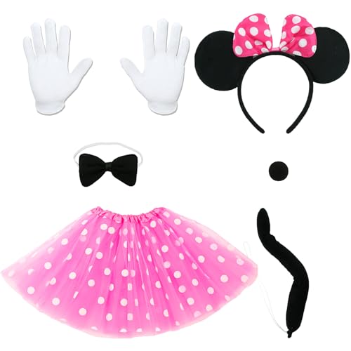 Sidesea Damen Maus Mouse Kostüm, Faschingskostüme Damen Karneval Kostüm Mini Maus Kostüm Damen Rock Rosa Weiss Gepunktet Kostüm Erwachsene Kinder Kleider Fasching Haarreif Damen Maus Ohren Sidesea Damen Maus Mouse Kostüm, Faschingskostüme Damen Karneval Kostüm Mini Maus Kostüm Damen Rock Rosa Weiss Gepunktet Kostüm Erwachsene Kinder Kleider Fasching Haarreif Damen Maus Ohren von Sidesea