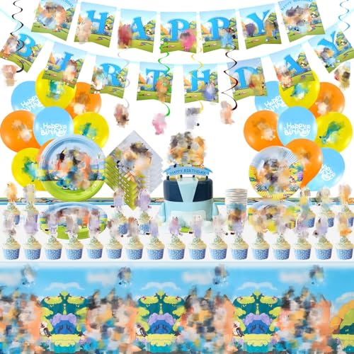 Sidesea Partygeschirr Geburtstagsdeko, 111 Stück Birthday Decorations Party Deko Geburtstag Cake Topper Deko Teller Pappteller Kindergeburtstag Luftballons Tischdecke Geburtstag für 10/20 Personen Sidesea Partygeschirr Geburtstagsdeko, 111 Stück Birthday Decorations Party Deko Geburtstag Cake Topper Deko Teller Pappteller Kindergeburtstag Luftballons Tischdecke Geburtstag für 10/20 Personen von Sidesea