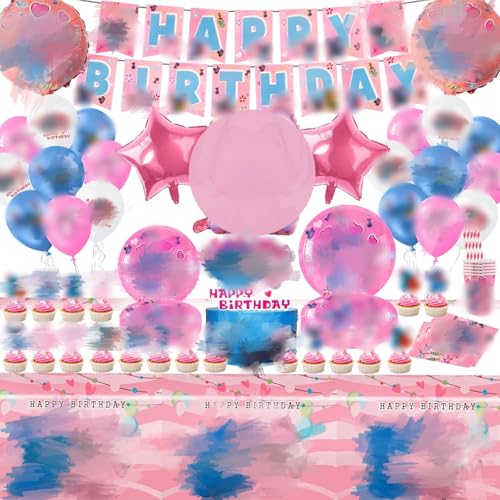 Sidesea Partygeschirr Kindergeburtstag, 114 Geburtstag Deko Pappteller Kindergeburtstag Luftballons Tischdecke Rosa Geburtstag Tortendeko Pappteller Kinder Tasse Geburtstagsdeko Sidesea Partygeschirr Kindergeburtstag, 114 Geburtstag Deko Pappteller Kindergeburtstag Luftballons Tischdecke Rosa Geburtstag Tortendeko Pappteller Kinder Tasse Geburtstagsdeko von Sidesea