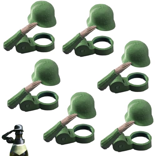 Siebkorb Bierflaschen Helm Bierhelm, Soldat Salut Flaschenverschluss Bierflasche Helm, Dekorative BierflaschenverschlüSse FüR Handwerk, Grillparty, Bar, Veteranen von Siebkorb