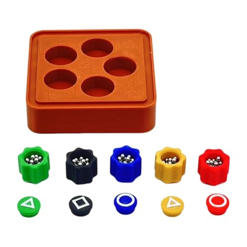 Squid Gonggi Korean Game 2 Spiel 2025 Neu Erhöhen das Gewicht Gonggi Stones Set Gonggi Koreanisches Traditionelles Spielspiel Jebi Chagi, Gonggi Steine Biseokchigi (Gonggi 1) von Siebkorb