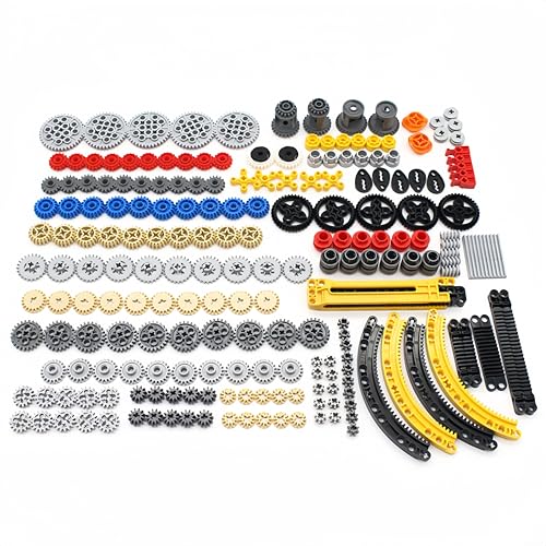 Siellmy Technik Ersatzteile Set, 200+ Stück Technik Getriebe Zahnrad Ausrüstung Zahnstange Technic Klemmbausteine Getriebe Zahnräder Differential Verbinder Teile Steine Bausteine Bausatz Siellmy Technik Ersatzteile Set, 200+ Stück Technik Getriebe Zahnrad Ausrüstung Zahnstange Technic Klemmbausteine Getriebe Zahnräder Differential Verbinder Teile Steine Bausteine Bausatz von Siellmy