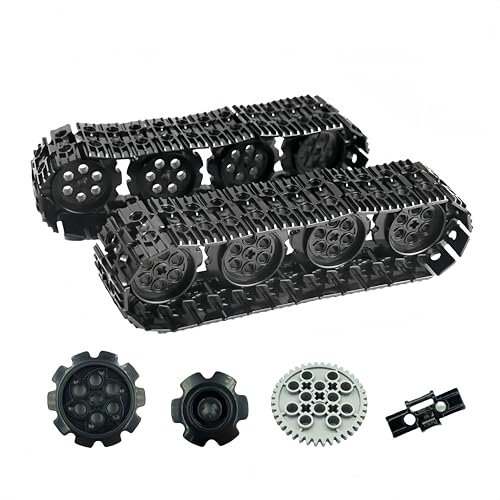 Siellmy Technik Verbindungen und Kettenrad Ersatzteile Set, 90 Stück Technik Kettenglieder und Räder Raupe Glied Lauffläche Raupenkette Klemmbausteine Technic Ersatzteile Siellmy Technik Verbindungen und Kettenrad Ersatzteile Set, 90 Stück Technik Kettenglieder und Räder Raupe Glied Lauffläche Raupenkette Klemmbausteine Technic Ersatzteile von Siellmy