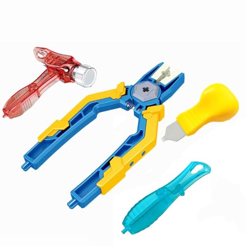Technik Ersatzteile Set, 4PCS Brick Separator Werkzeug inklusive Hammer, Hilfszange, Klemmbausteine Steinetrenner Brechstange Bausteine Trenner Werkzeug Kompatibel mit Technic Ersatzteile von Siellmy