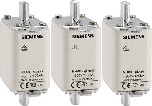 Siemens 3NA3812 NH-Sicherung Sicherungsgröße = 000 32A 500 V/AC, 250 V/AC 3St. von Siemens