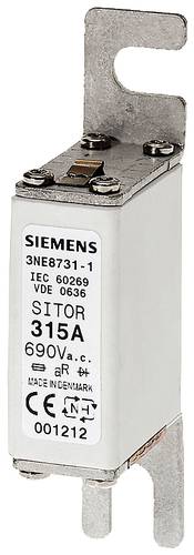 Siemens 3NE87211 Sicherungseinsatz Sicherungsgröße = 0 100A 690V 1St. von Siemens