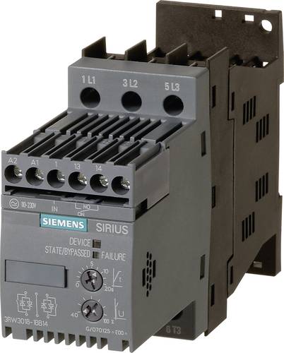 Siemens 3RW3018-1BB14 3RW30181BB14 Sanftstarter Motorleistung bei 400V 7.5kW Motorleistung bei 230V von Siemens