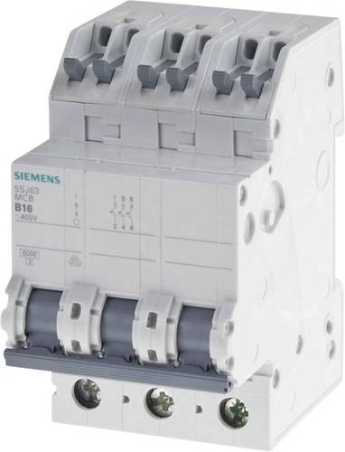 Siemens 5SJ63167KS 5SJ6316-7KS Leitungsschutzschalter 3polig 16A von Siemens
