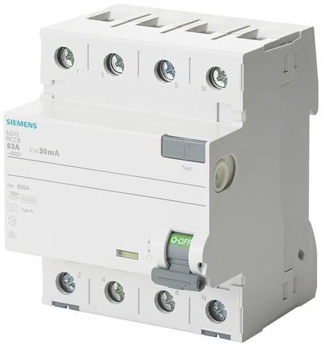 Siemens 5SV33426KK01 5SV3342-6KK01 FI-Schutzschalter 4polig 25A 0.03A 400V von Siemens