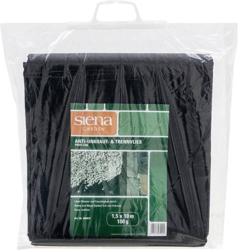 Siena Garden 880072 Anti-Unkrautvlies 100g, Maße: 1,5x10m Farbe: schwarz 15m² von SIENA GARDEN