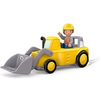 SIKU 0146 - Toddys Luke Loady, Spielzeugauto mit Rückziehmotor und Spielfigur, gelb/grau von Sieper GmbH
