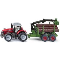 Siku 1134 - Massey Ferguson Traktor mit Forstanhänger, 147x39x58mm Siku 1134 - Massey Ferguson Traktor mit Forstanhänger, 147x39x58mm von Sieper GmbH