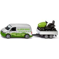 Siku 2005 - VW T6 mit Rasentraktor, Green Service, silber/grün, 280x75x48mm Siku 2005 - VW T6 mit Rasentraktor, Green Service, silber/grün, 280x75x48mm von Sieper GmbH