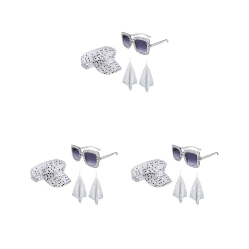 Siepificius 3er-Set 70er Jahre Disco Hut Set Kostüm Zubehör für Mottoparty Dress Up Cosplay Siepificius 3er-Set 70er Jahre Disco Hut Set Kostüm Zubehör für Mottoparty Dress Up Cosplay von Siepificius