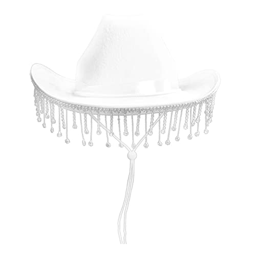 Siepificius Weißer blinkender Strass-Braut-Cowgirl-Hut, Cowboyhut für Halloween-Dekoration Siepificius Weißer blinkender Strass-Braut-Cowgirl-Hut, Cowboyhut für Halloween-Dekoration von Siepificius
