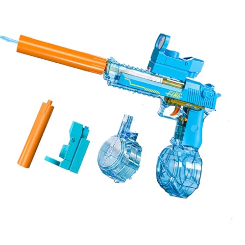 Wasserpistole Spielzeug Elektrisch Automatische Wasserpistole Große Reichweite Wasserspritzpistole für Kinder Erwachsene Outdoor,Strand,Pool,Party von Siereolly