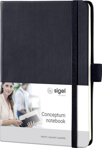 Sigel CONCEPTUM® CO131 Notizbuch kariert Schwarz Anzahl der Blätter: 97 DIN A6 von Sigel